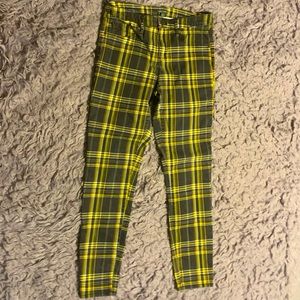 Black & Yellow Plaid Pants